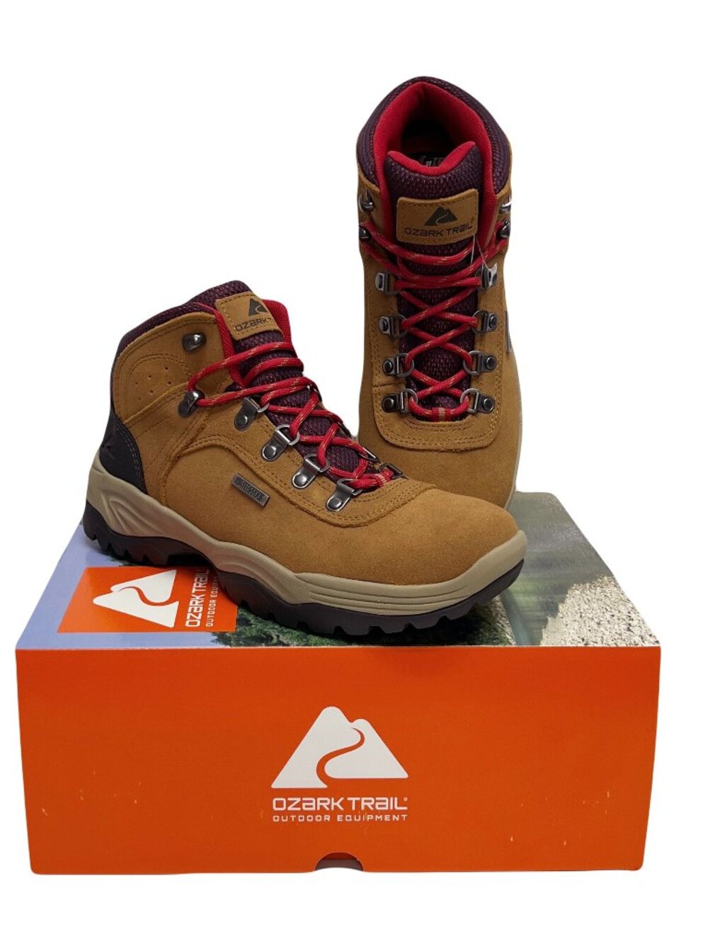 Ozark Trail Women's Waterproof Stoneclad Hiker Boots SIZE 11 New in Box Tan